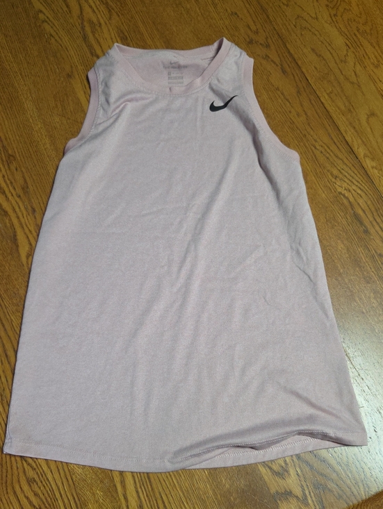 Nike Tops - Nike Light Pink Athletic Tank with Black Swoosh